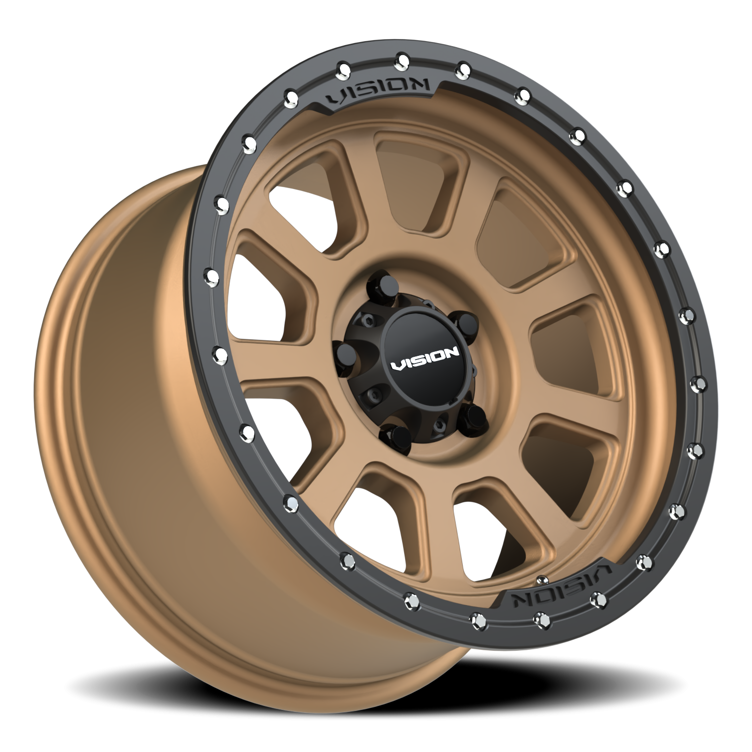 Vision Wheel 350 Bronze 17x9 -12 5x127mm 78.1mm - Wheelwiz