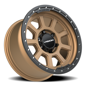 Vision Wheel 350 Bronze 17x9 +12 6x139.7mm 106.2mm - Wheelwiz
