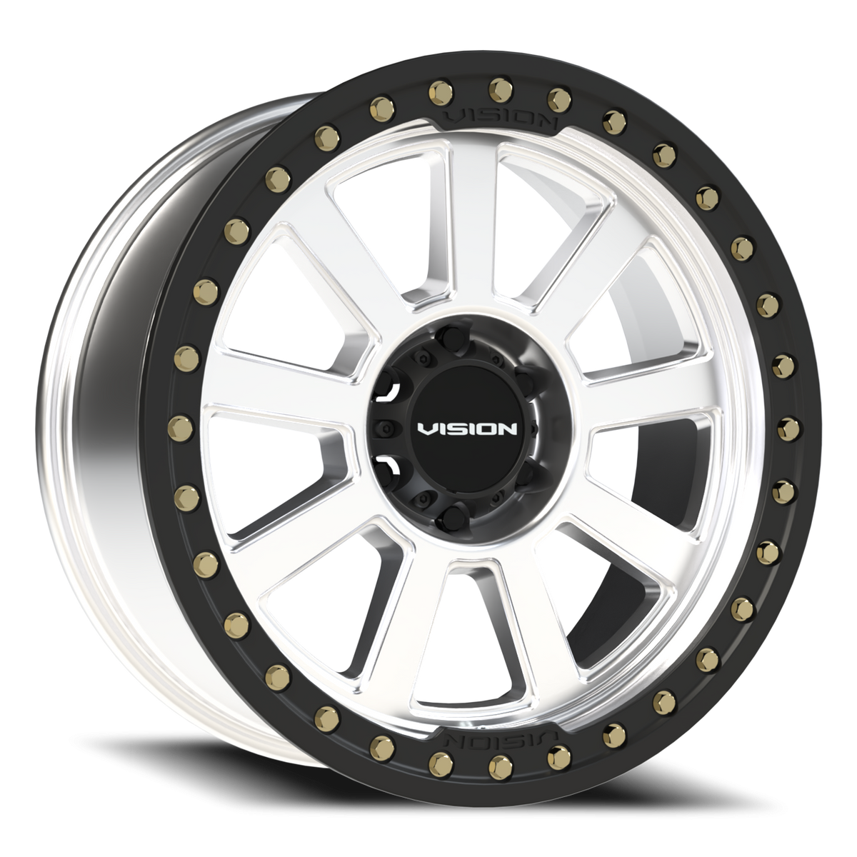 Vision Wheel 350 Machined 20x9 -14 6x139.7mm 110mm - Wheelwiz