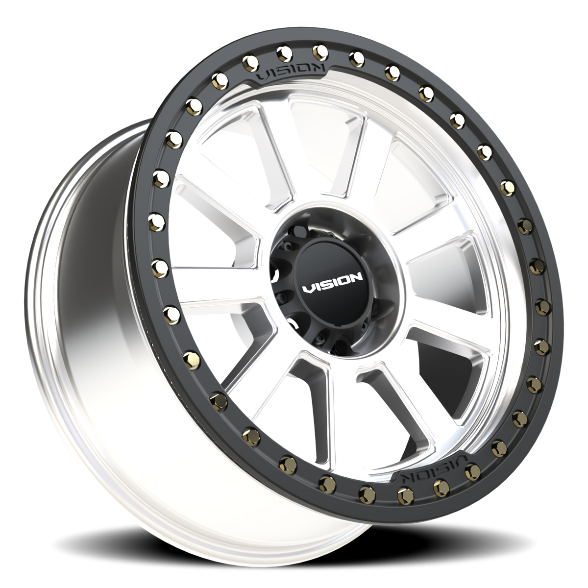 Vision Wheel 350 Machined 20x9 -14 6x139.7mm 110mm - Wheelwiz