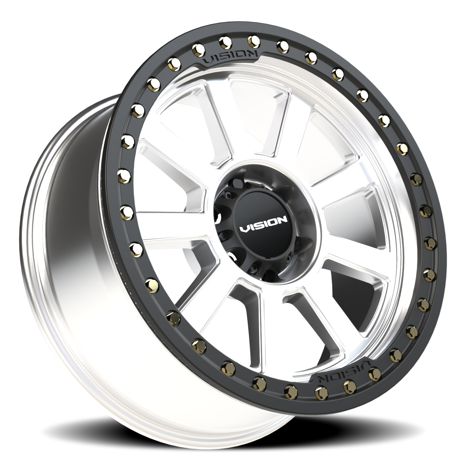 Vision Wheel 350 Machined 20x9 -14 6x139.7mm 110mm - Wheelwiz