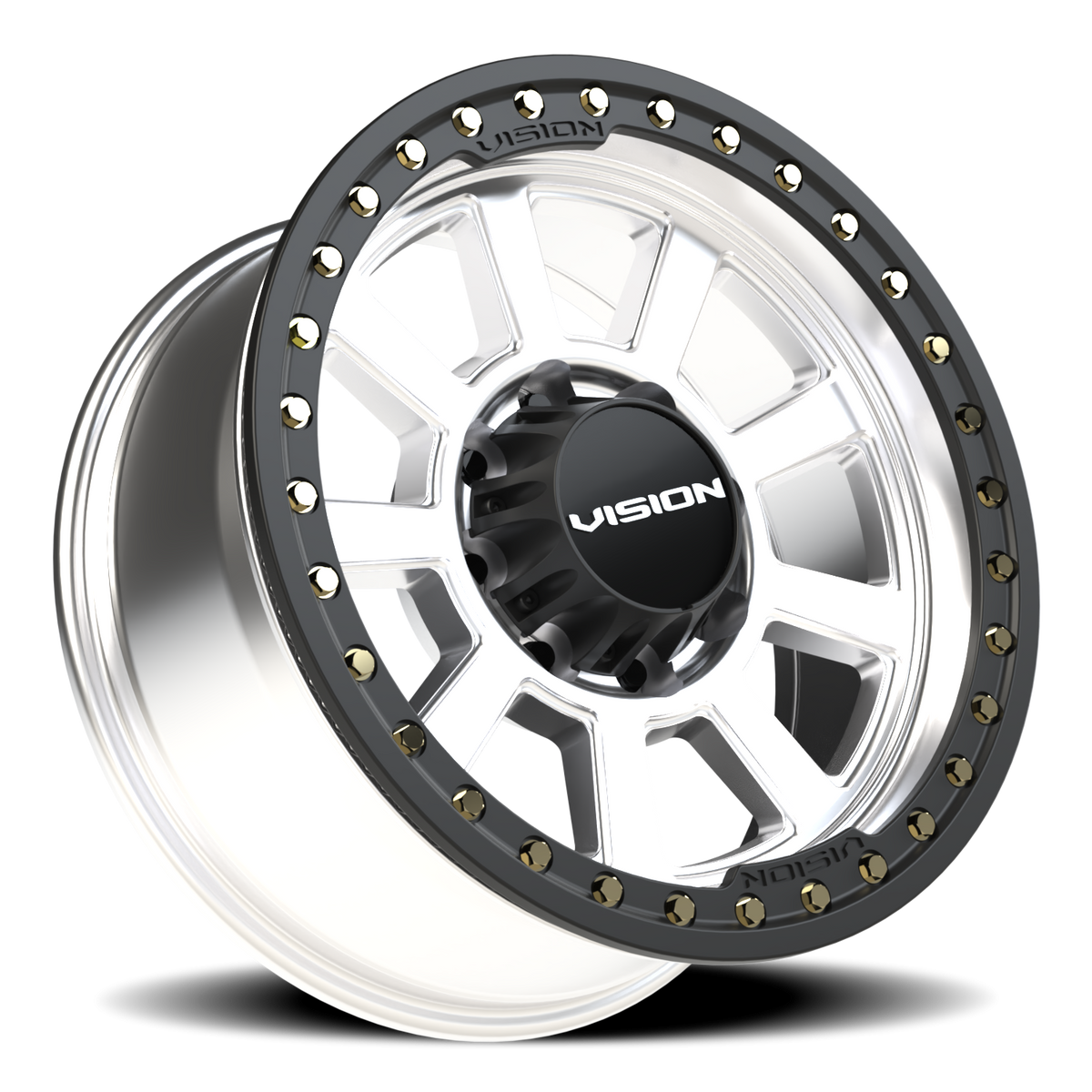 Vision Wheel 350 Machined 20x9 +10 8x165.1mm 130.8mm - Wheelwiz