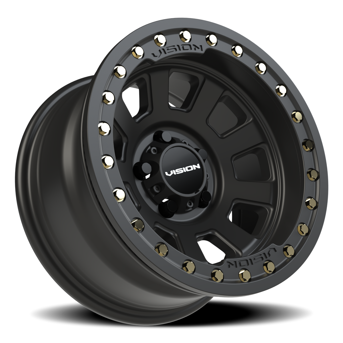 Vision Wheel 350 Satin Black 15x8 -28 5x114.3mm 83mm - Wheelwiz