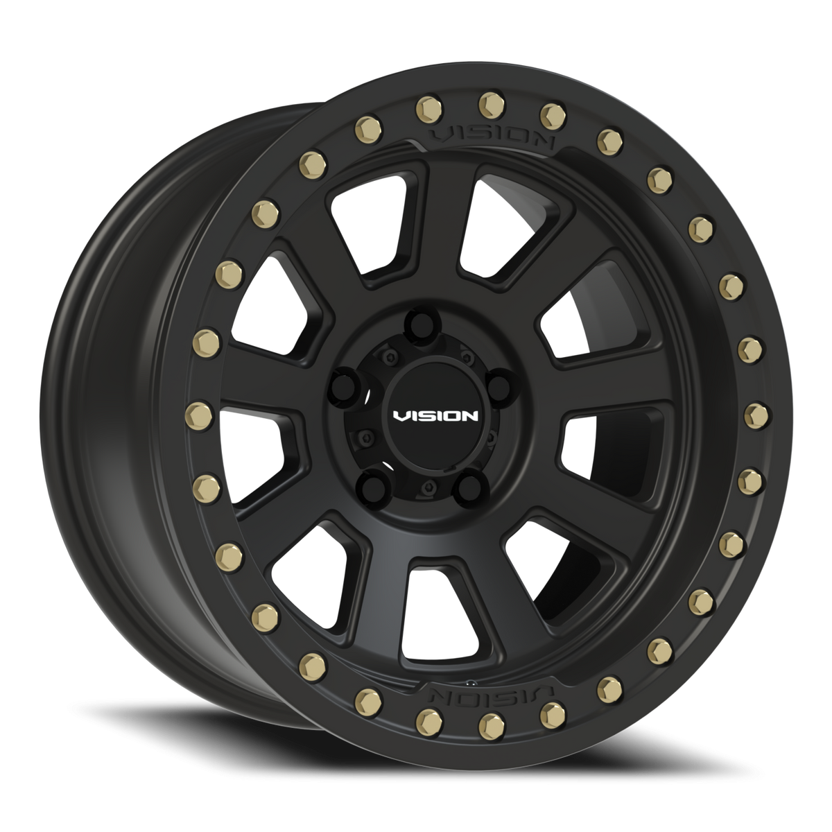 Vision Wheel 350 Satin Black 17x9 -40 5x127mm 83mm - Wheelwiz