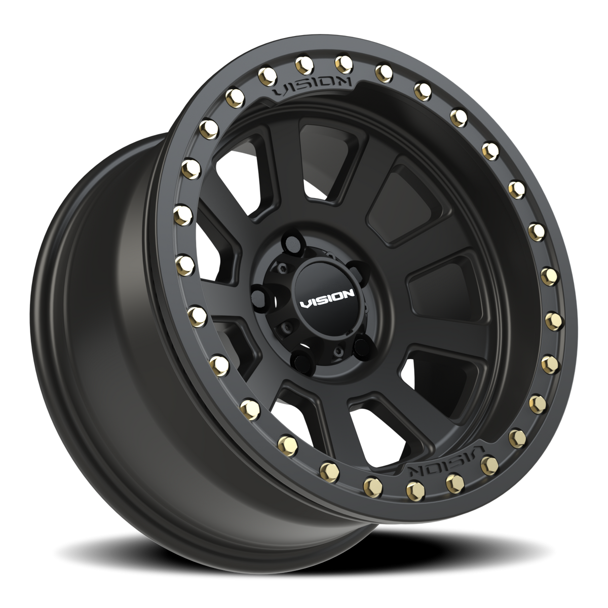 Vision Wheel 350 Satin Black 17x9 -40 5x127mm 83mm - Wheelwiz