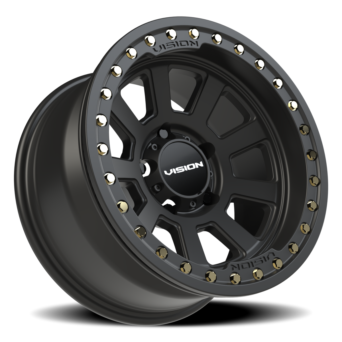 Vision Wheel 350 Satin Black 17x9 -40 5x139.7mm 108mm - Wheelwiz