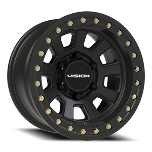 Vision Wheel 350 Satin Black 15x8 -28 6x139.7mm 108mm - Wheelwiz