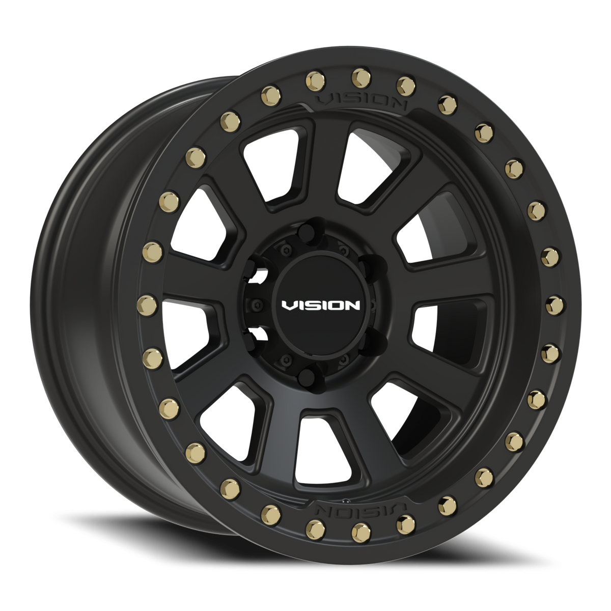 Vision Wheel 350 Satin Black 17x9 -40 6x139.7mm 106.2mm - Wheelwiz