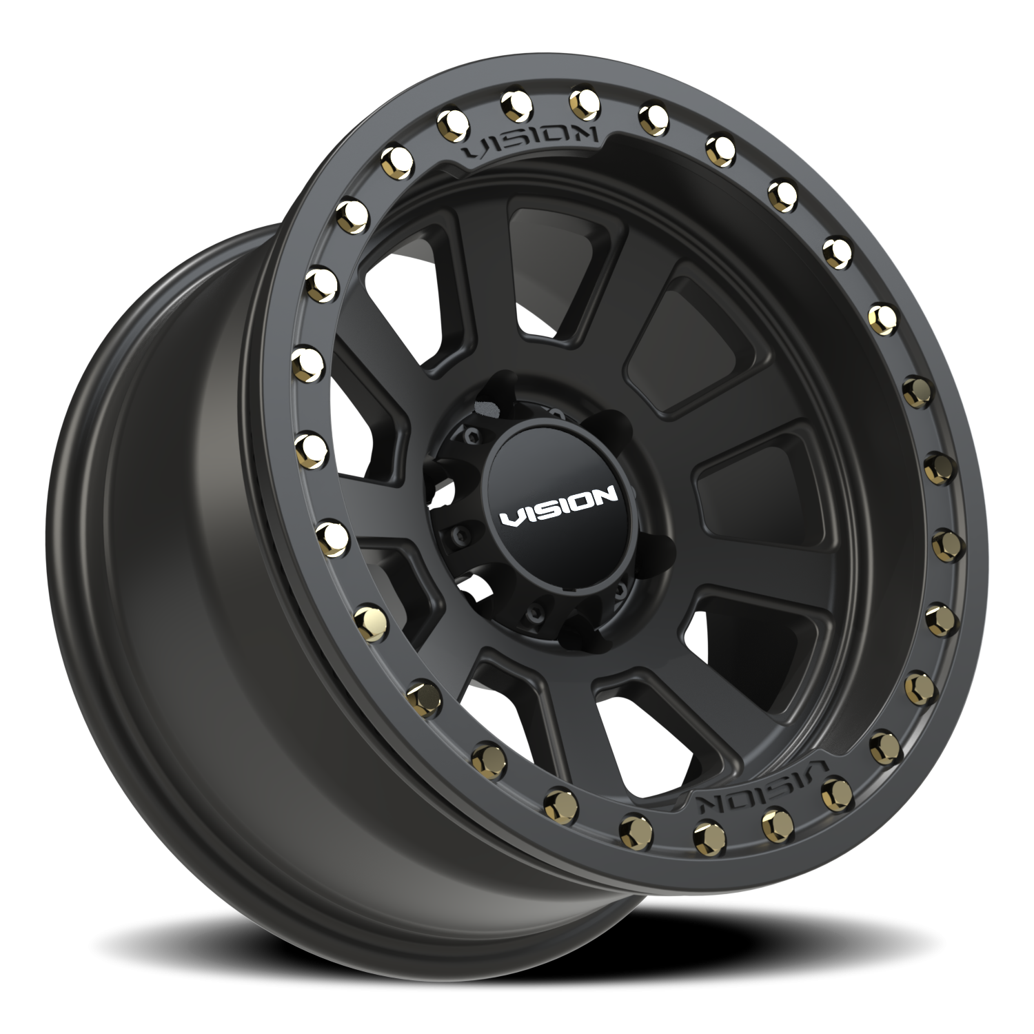 Vision Wheel 350 Satin Black 17x9 -40 6x139.7mm 106.2mm - Wheelwiz