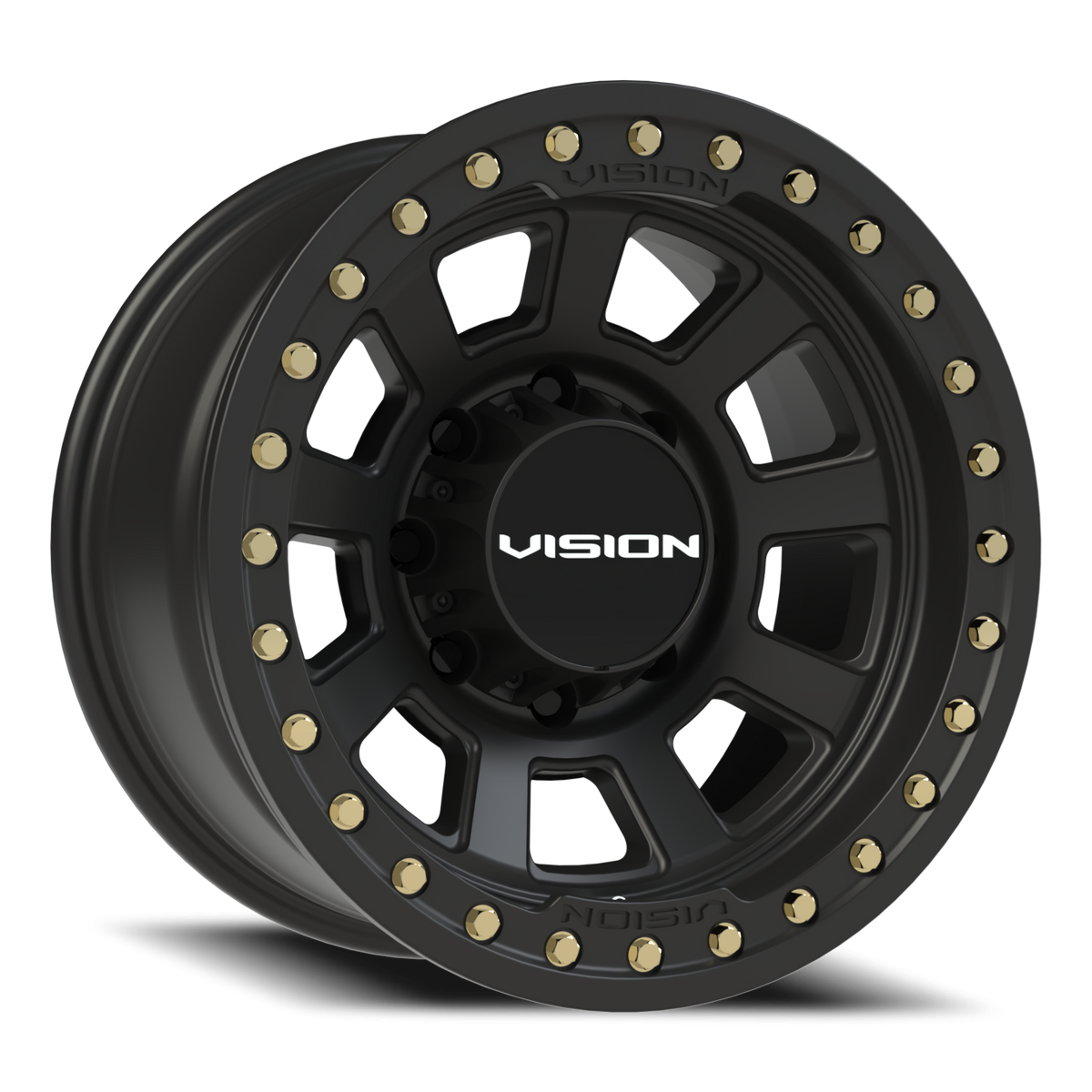 Vision Wheel 350 Satin Black 17x9 -40 8x165.1mm 125.2mm - Wheelwiz