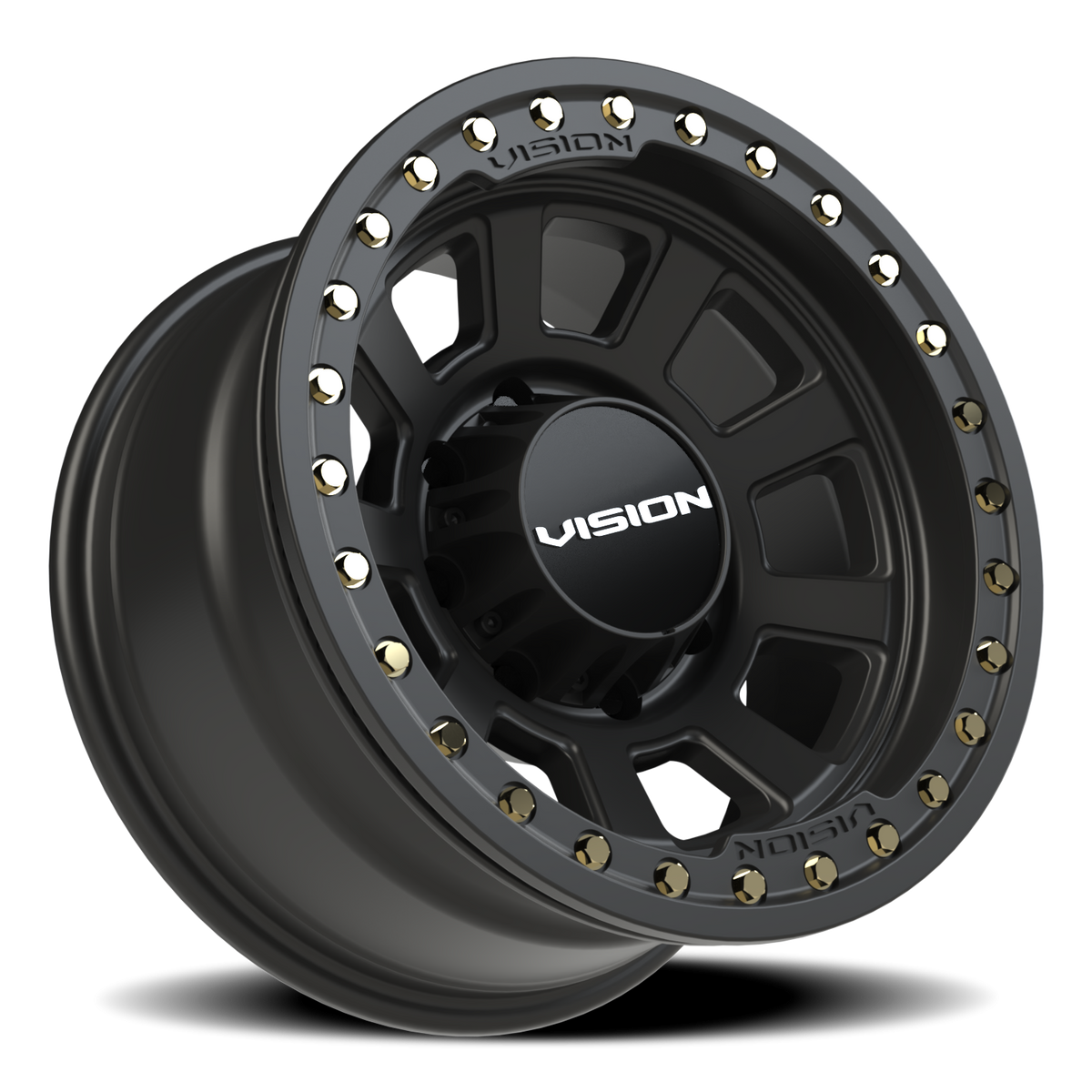 Vision Wheel 350 Satin Black 17x9 -40 8x165.1mm 125.2mm - Wheelwiz