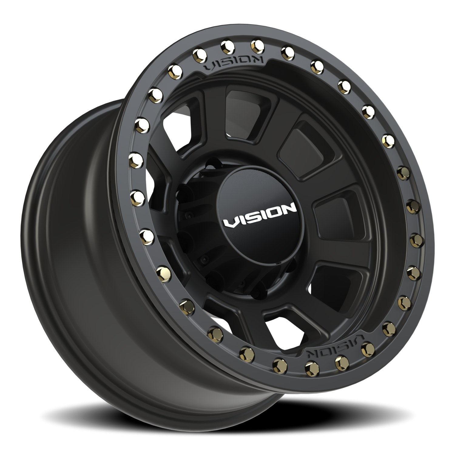 Vision Wheel 350 Satin Black 17x9 -40 8x165.1mm 125.2mm - Wheelwiz