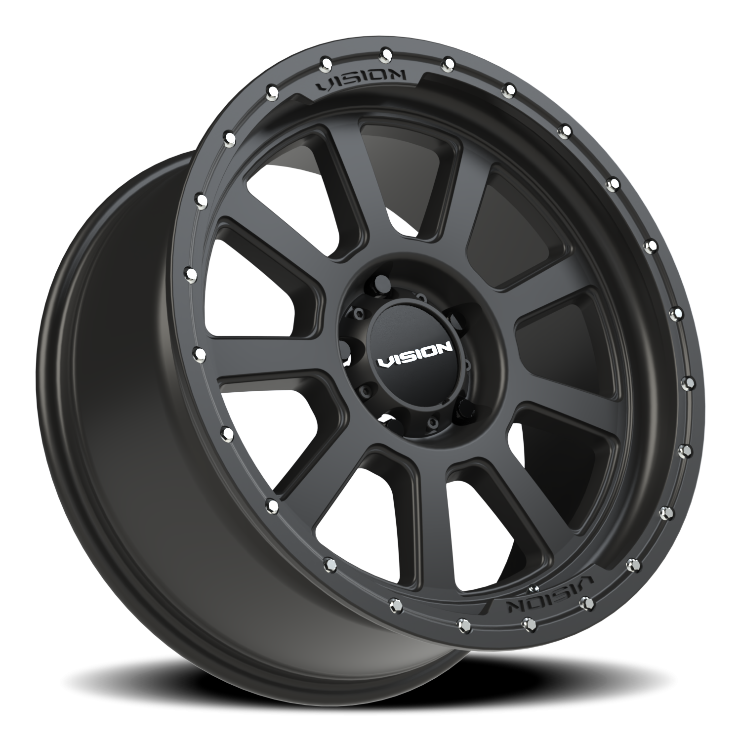 Vision Wheel 350 Satin Black 20x9 +12 5x150mm 110.2mm - Wheelwiz