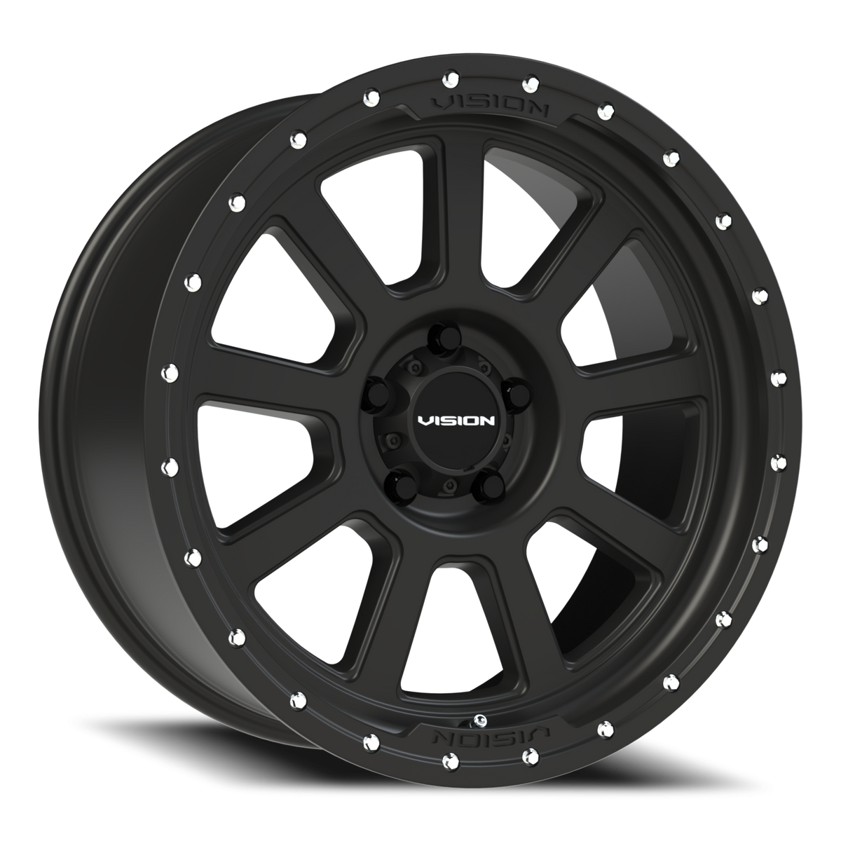 Vision Wheel 350 Satin Black 20x9 +10 5x127mm 78.1mm - Wheelwiz