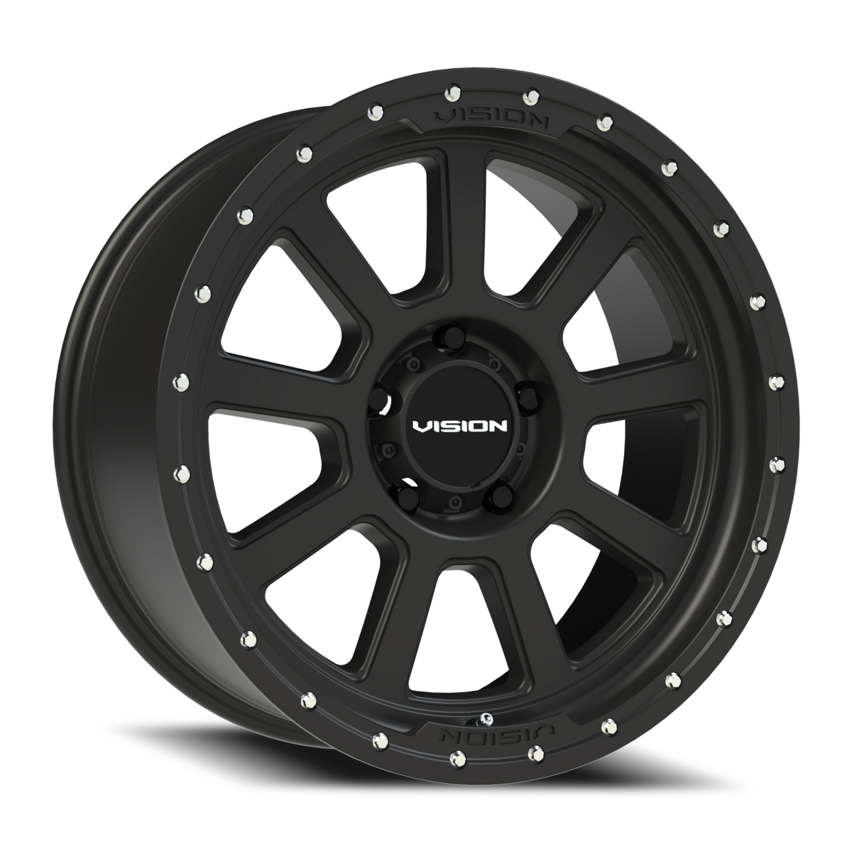 Vision Wheel 350 Satin Black 20x9 +12 5x139.7mm 108mm - Wheelwiz