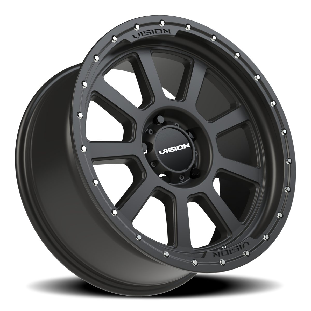 Vision Wheel 350 Satin Black 20x9 +12 5x139.7mm 108mm - Wheelwiz