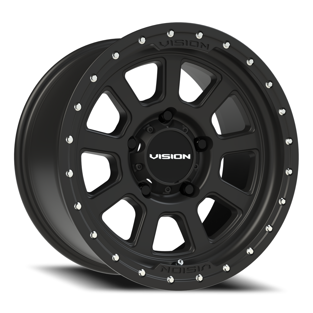 Vision Wheel 350 Satin Black 17x9 +12 5x150mm 110.2mm - Wheelwiz