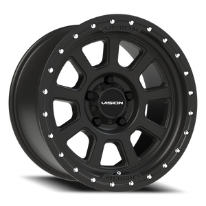 Vision Wheel 350 Satin Black 17x9 -12 5x127mm 78.1mm - Wheelwiz