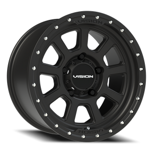 Vision Wheel 350 Satin Black 17x9 -12 5x139.7mm 108mm - Wheelwiz