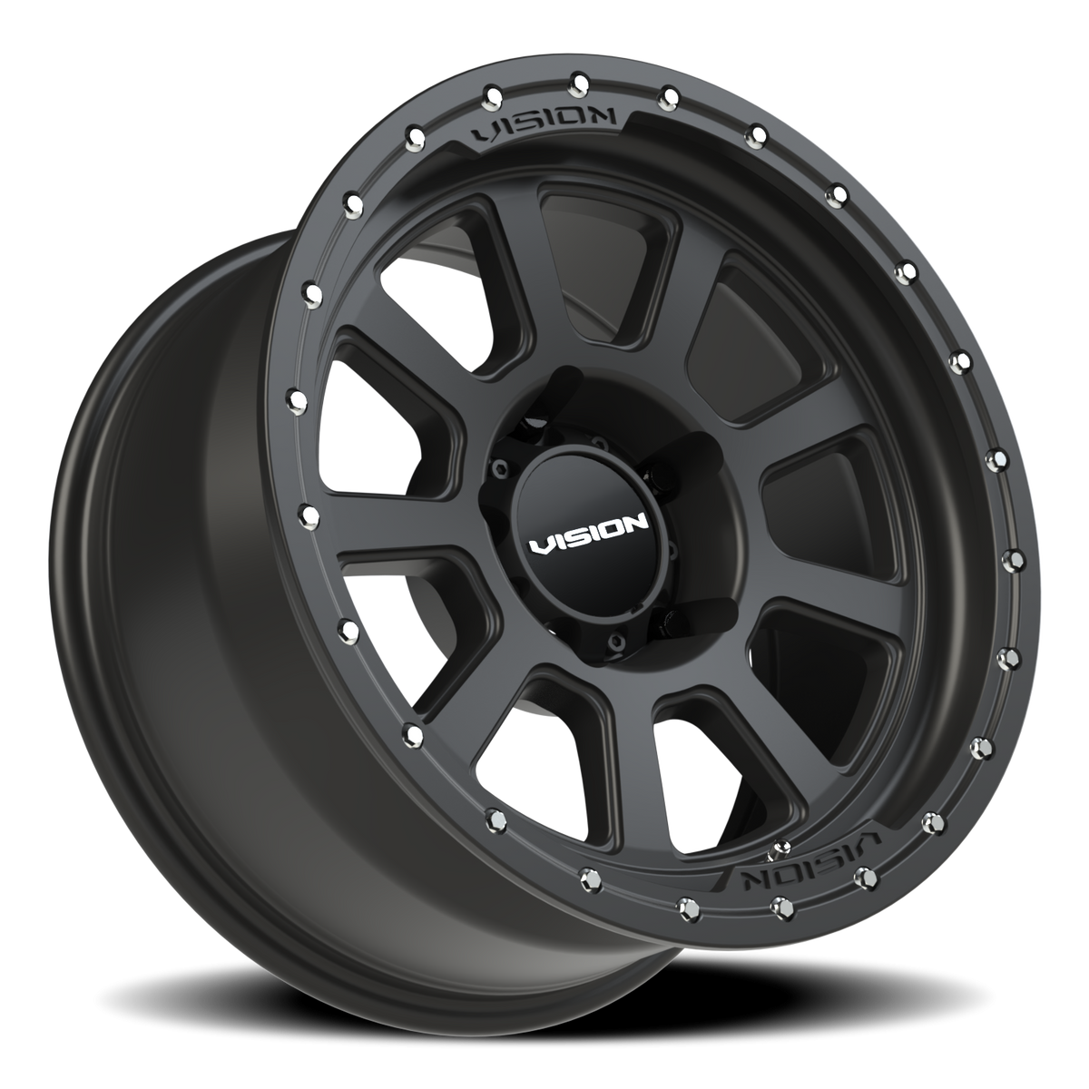 Vision Wheel 350 Satin Black 18x9 +12 5x150mm 110.2mm - Wheelwiz