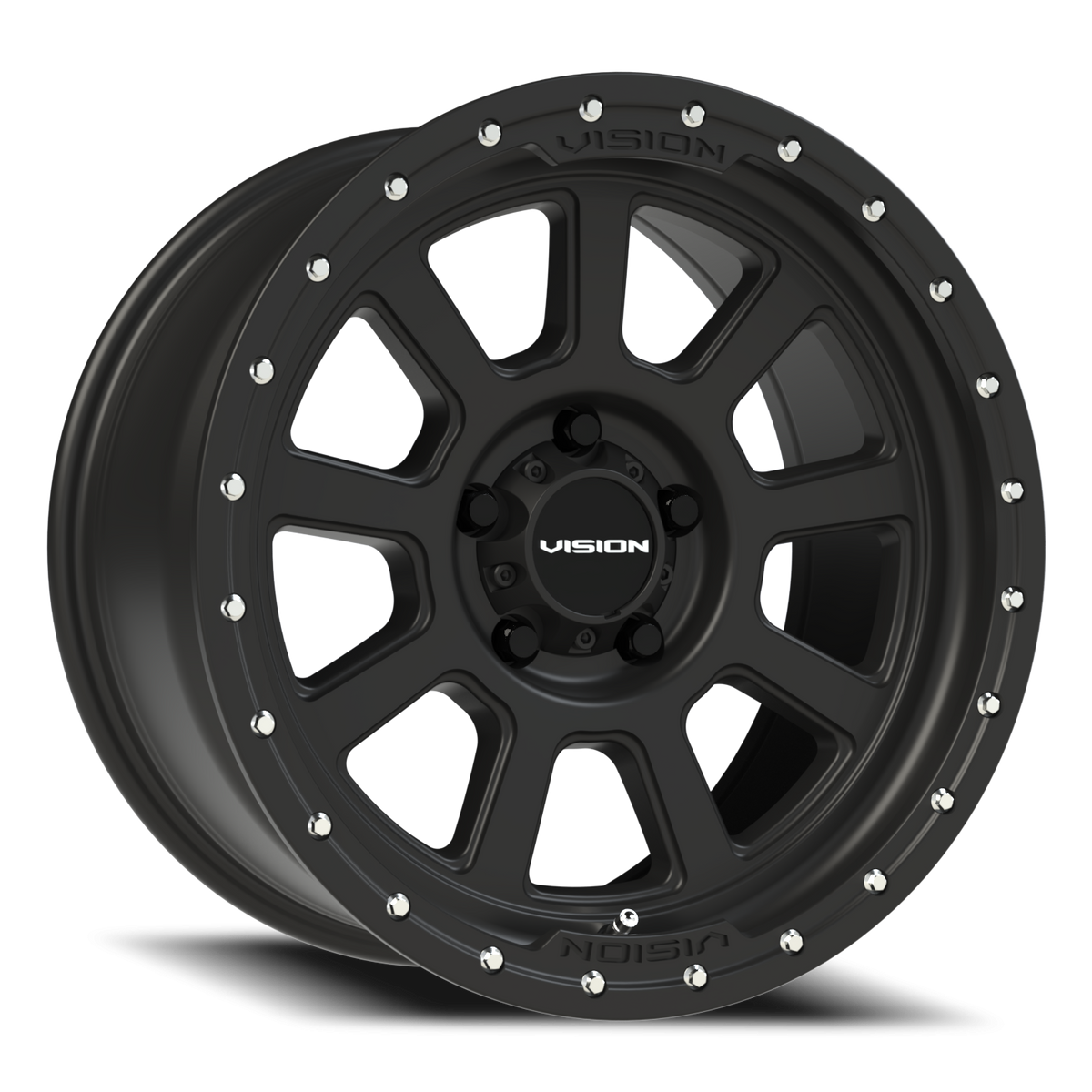Vision Wheel 350 Satin Black 18x9 +12 5x114.3mm 83mm - Wheelwiz