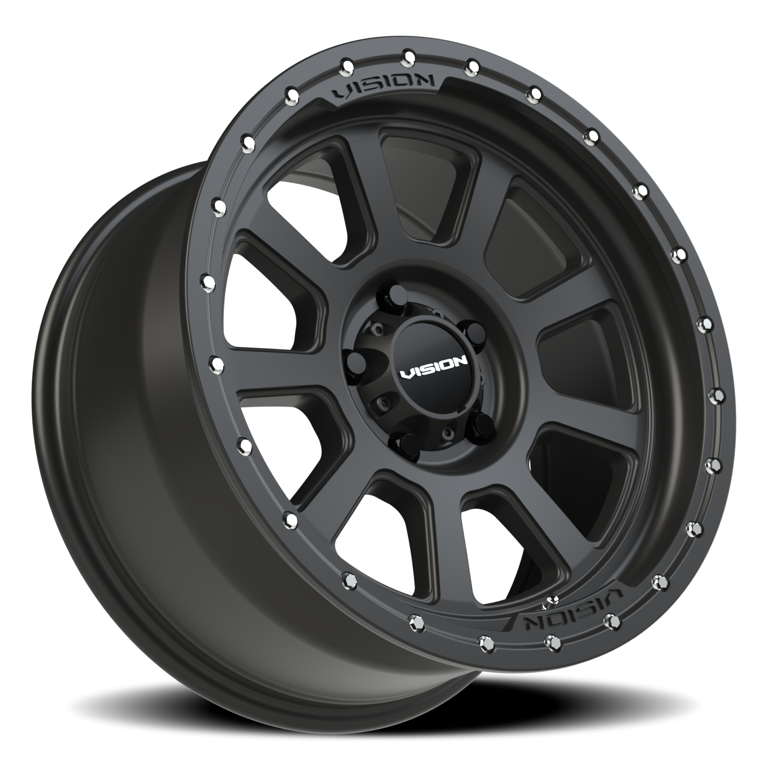 Vision Wheel 350 Satin Black 18x9 +12 5x114.3mm 83mm - Wheelwiz