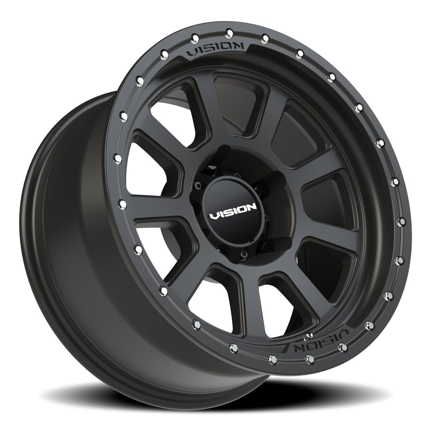 Vision Wheel 350 Satin Black 18x9 +12 5x139.7mm 108mm - Wheelwiz