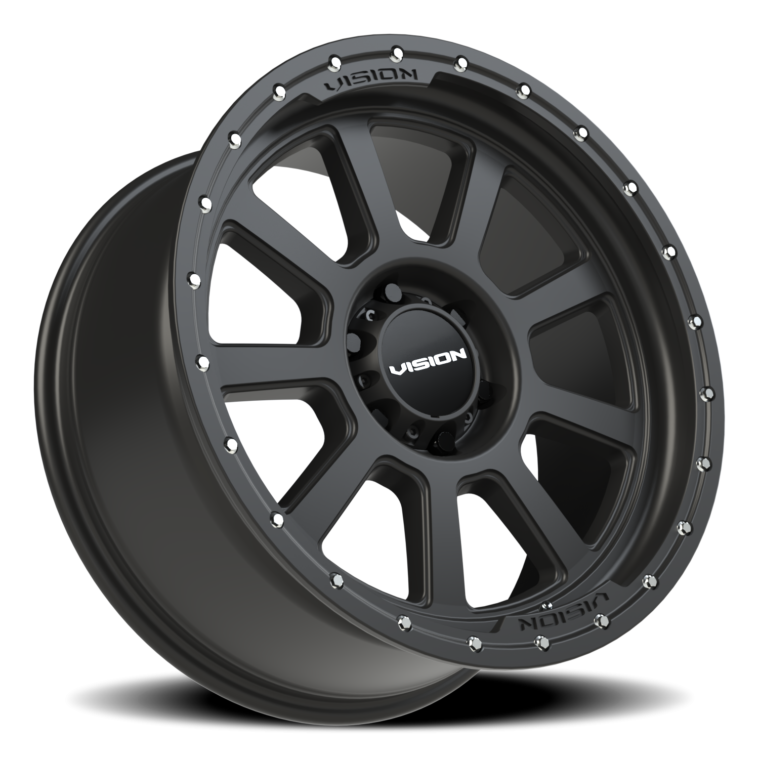 Vision Wheel 350 Satin Black 20x9 +12 6x135mm 87.1mm - Wheelwiz