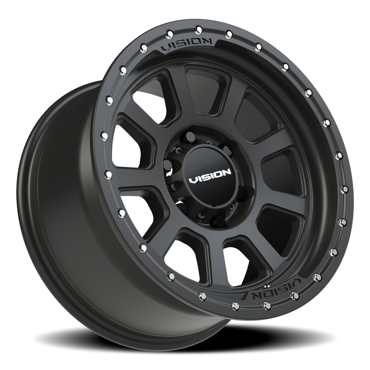 Vision Wheel 350 Satin Black 17x9 +12 6x135mm 87.1mm - Wheelwiz