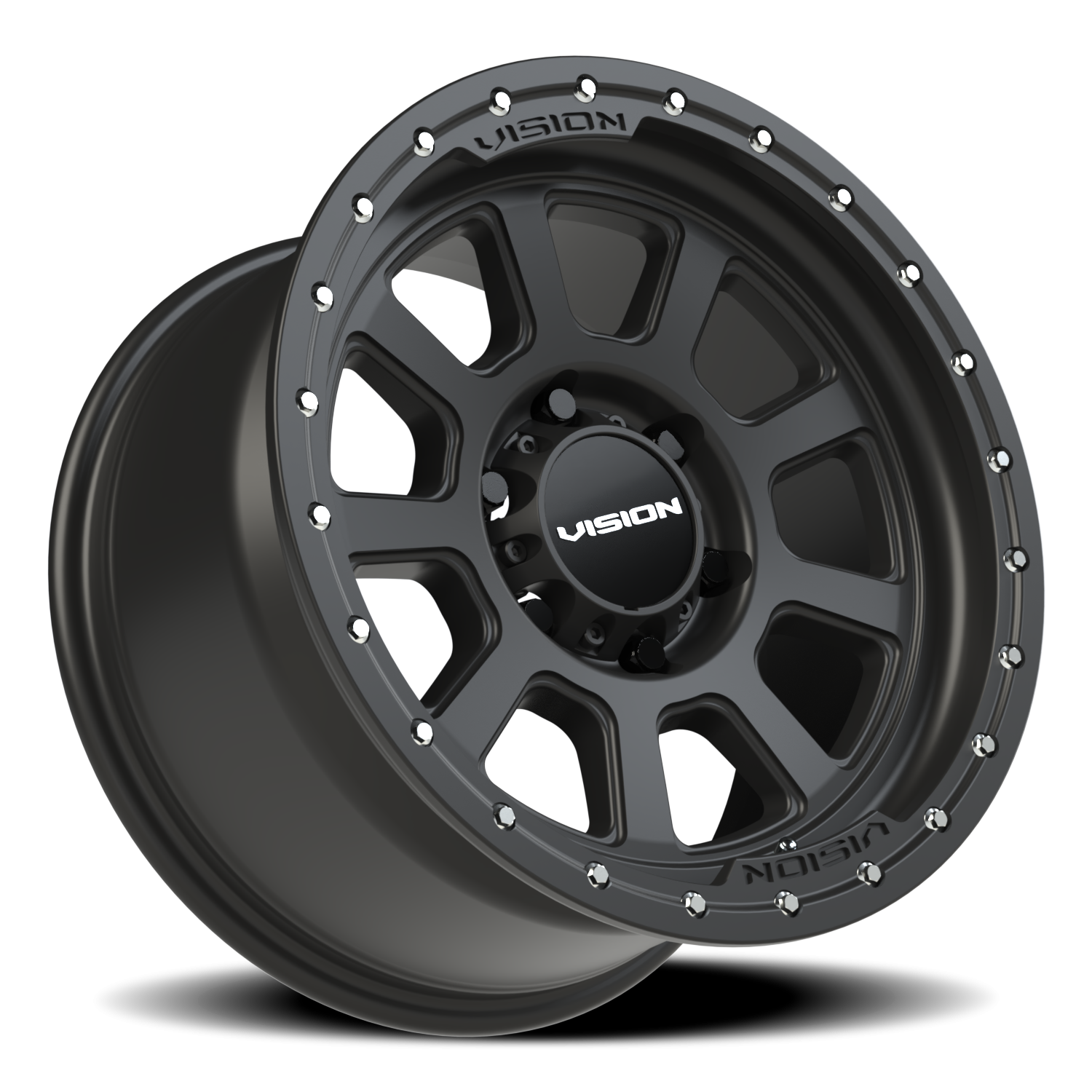 Vision Wheel 350 Satin Black 17x9 +12 6x135mm 87.1mm - Wheelwiz