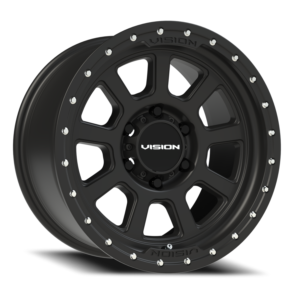 Vision Wheel 350 Satin Black 17x9 +12 6x139.7mm 106.2mm - Wheelwiz