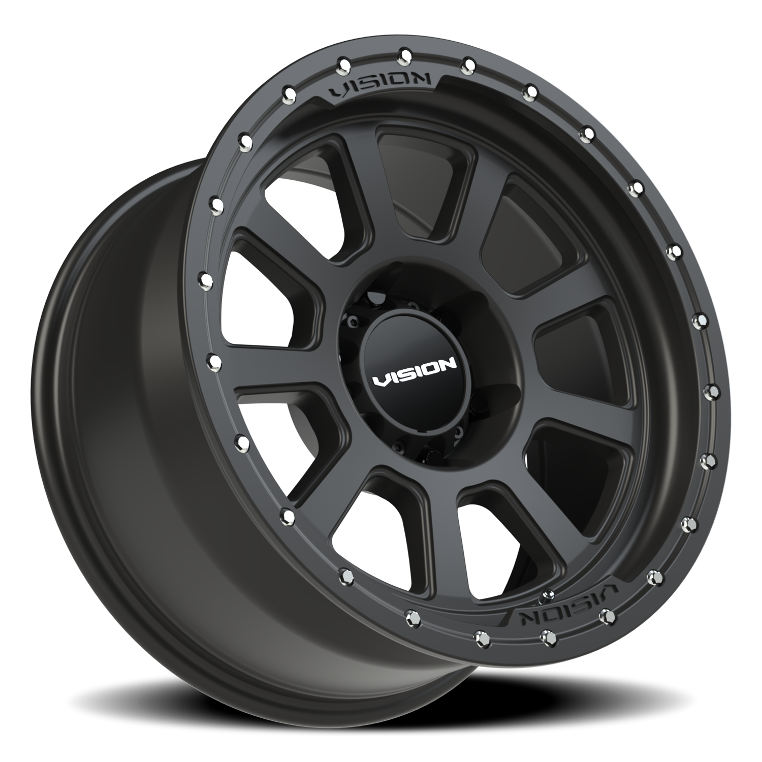 Vision Wheel 350 Satin Black 18x9 +12 6x135mm 87.1mm - Wheelwiz
