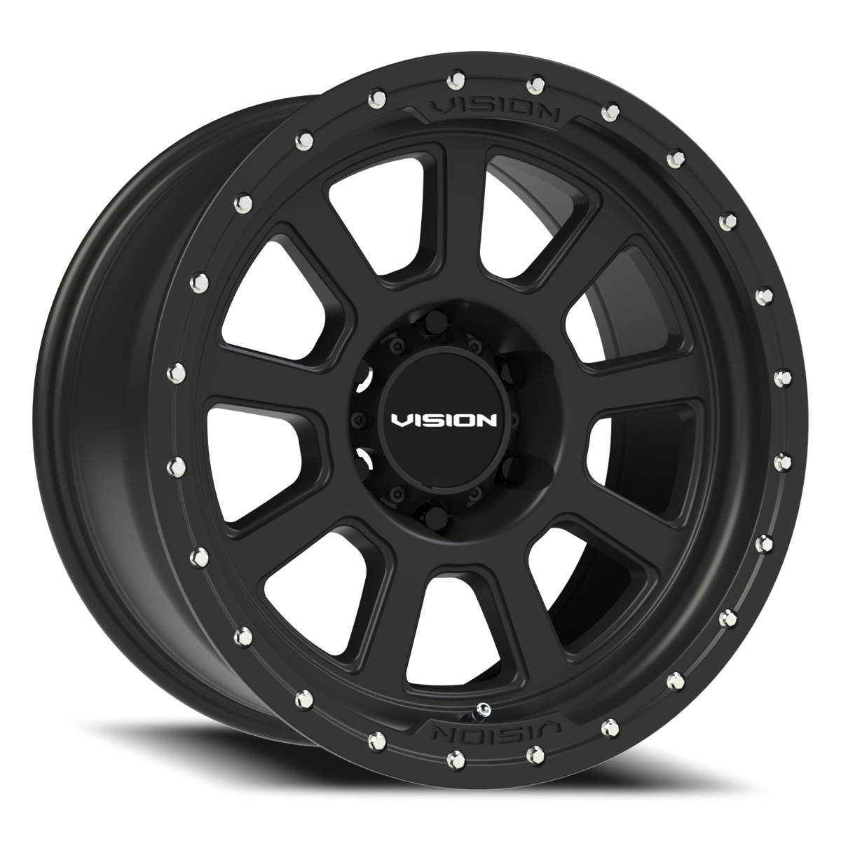 Vision Wheel 350 Satin Black 18x9 +12 6x139.7mm 106.2mm - Wheelwiz