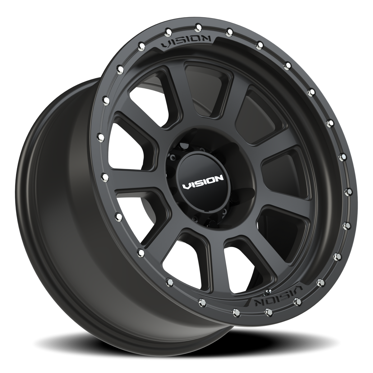 Vision Wheel 350 Satin Black 18x9 +12 6x139.7mm 106.2mm - Wheelwiz