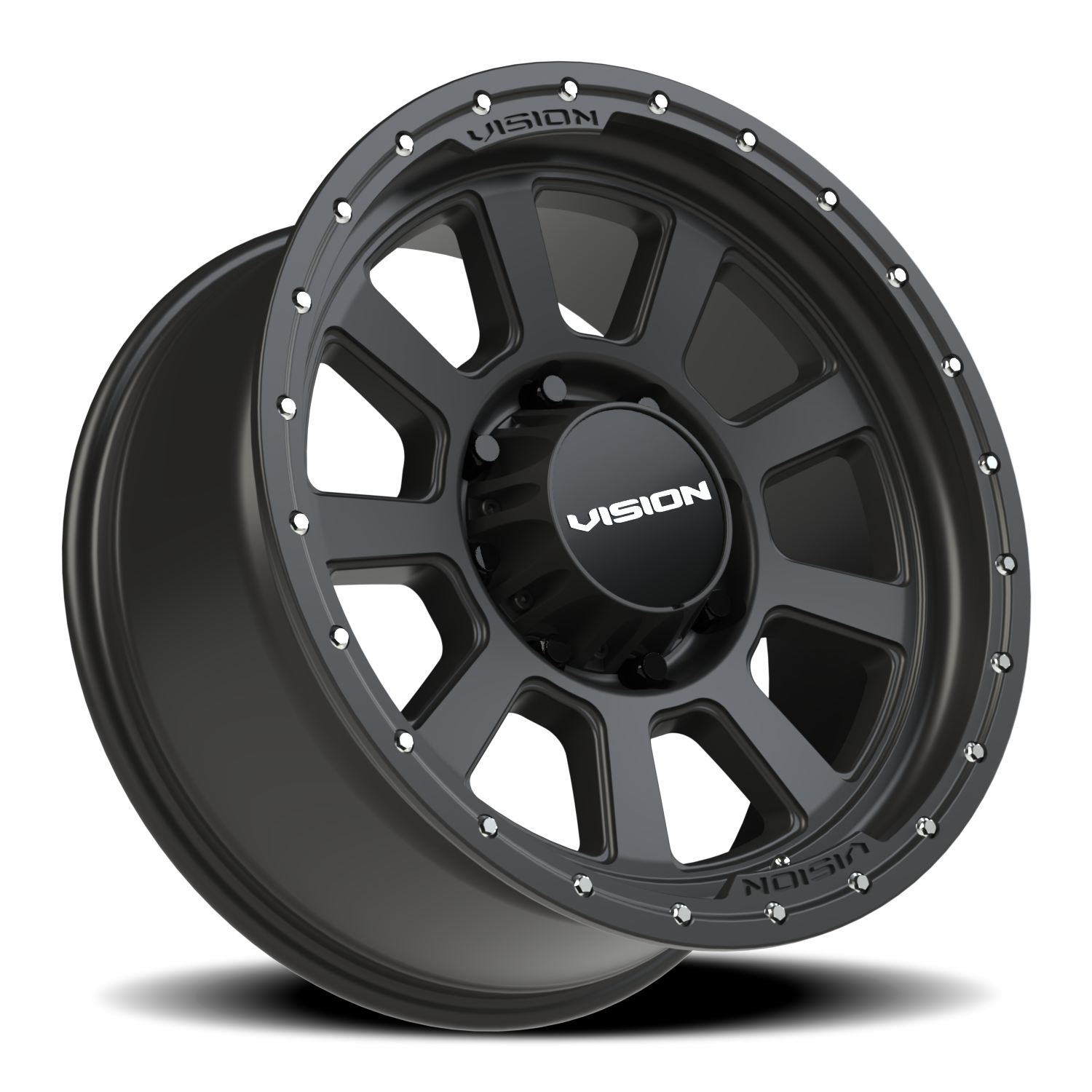 Vision Wheel 350 Satin Black 20x9 +12 8x170mm 125.2mm - Wheelwiz