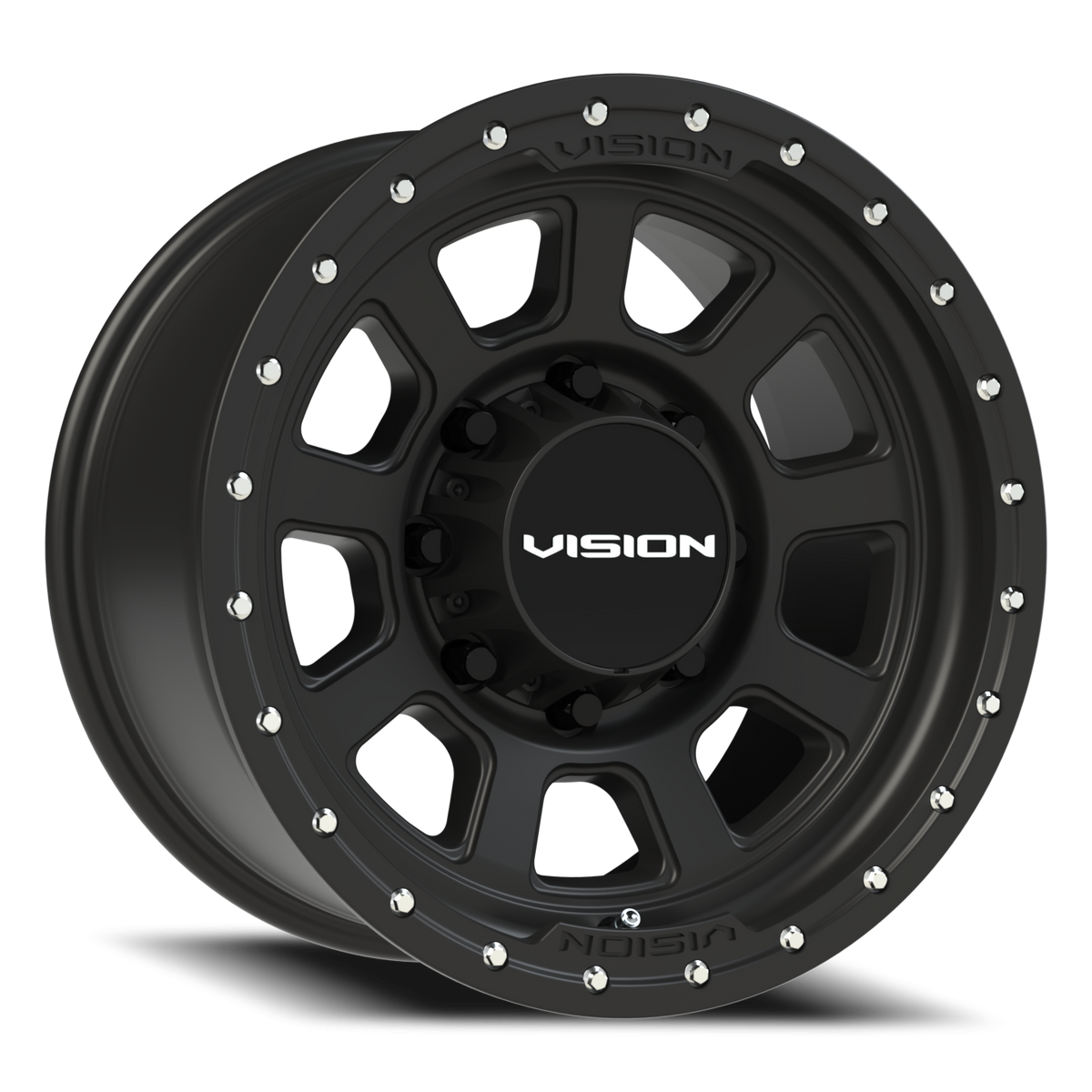Vision Wheel 350 Satin Black 17x9 -12 8x165.1mm 125.2mm - Wheelwiz
