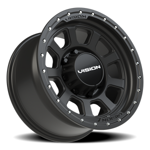Vision Wheel 350 Satin Black 17x9 -12 8x165.1mm 125.2mm - Wheelwiz