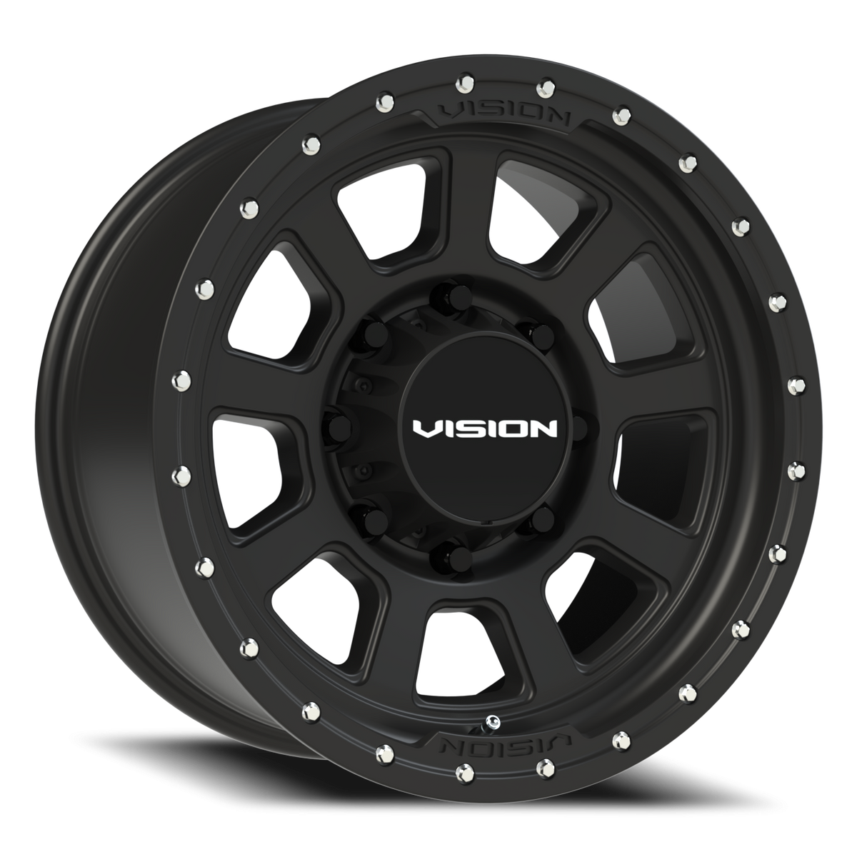 Vision Wheel 350 Satin Black 18x9 -12 8x165.1mm 125.2mm - Wheelwiz