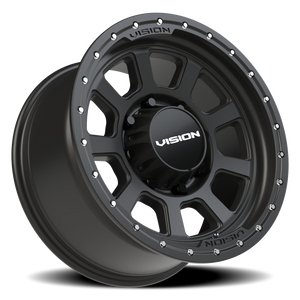 Vision Wheel 350 Satin Black 18x9 -12 8x165.1mm 125.2mm - Wheelwiz