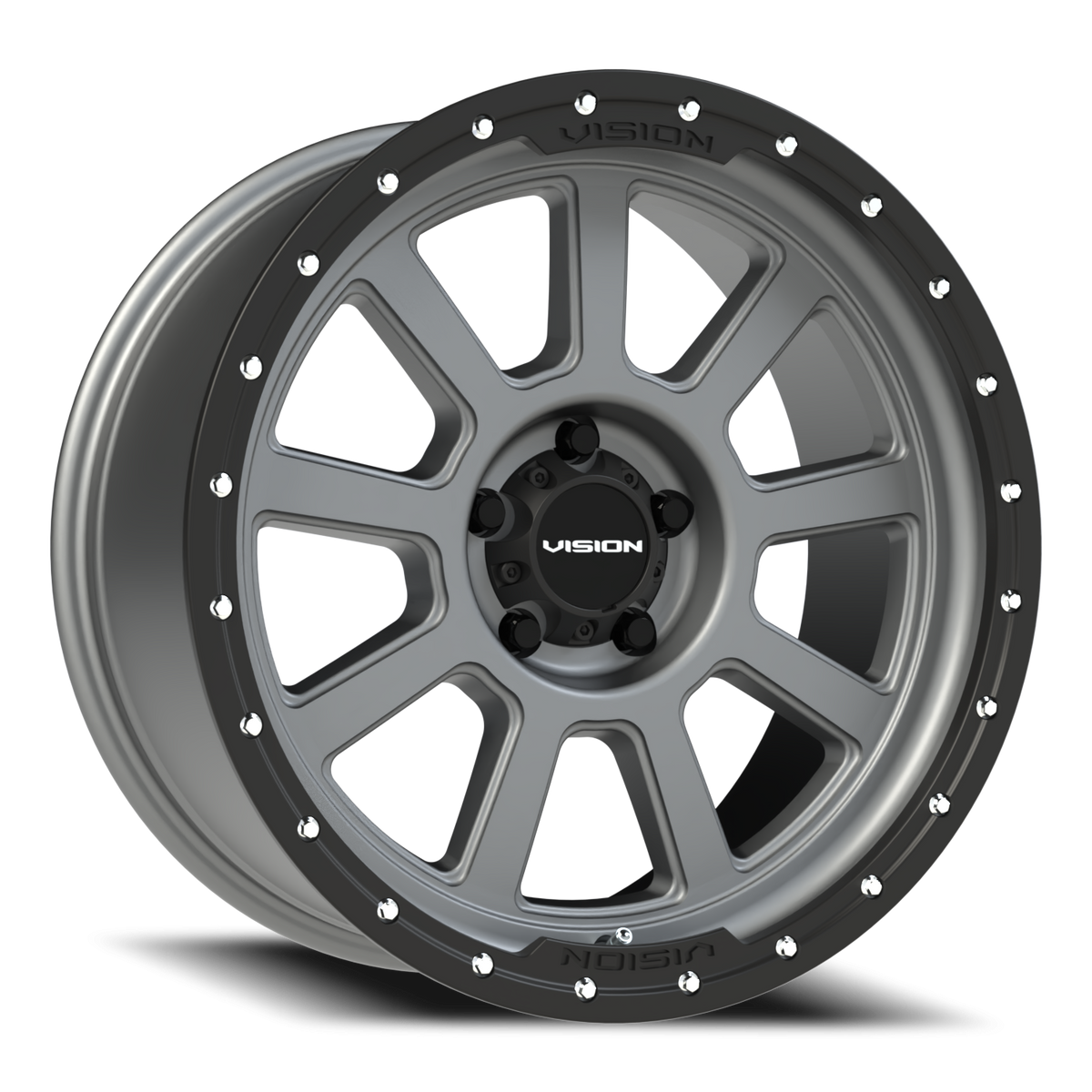 Vision Wheel 350 Satin Grey 20x9 +10 5x127mm 78.1mm - Wheelwiz