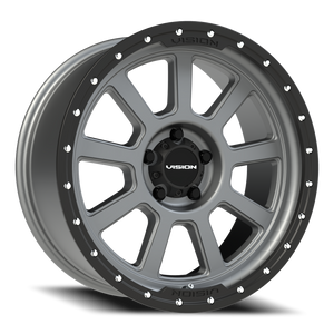 Vision Wheel 350 Satin Grey 20x9 +10 5x127mm 78.1mm - Wheelwiz