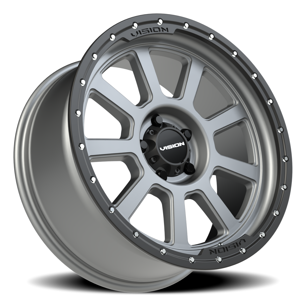 Vision Wheel 350 Satin Grey 20x9 +10 5x127mm 78.1mm - Wheelwiz