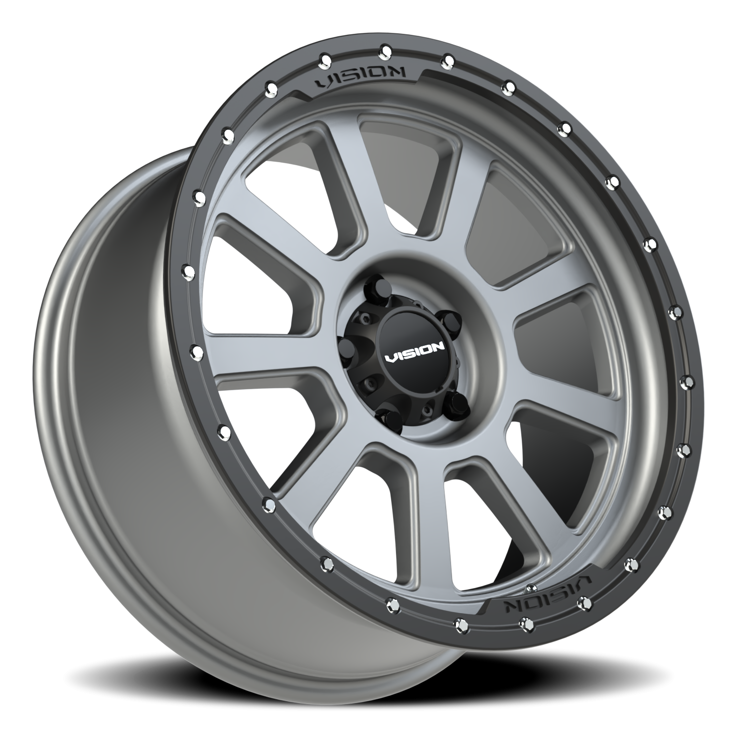 Vision Wheel 350 Satin Grey 20x9 +10 5x127mm 78.1mm - Wheelwiz
