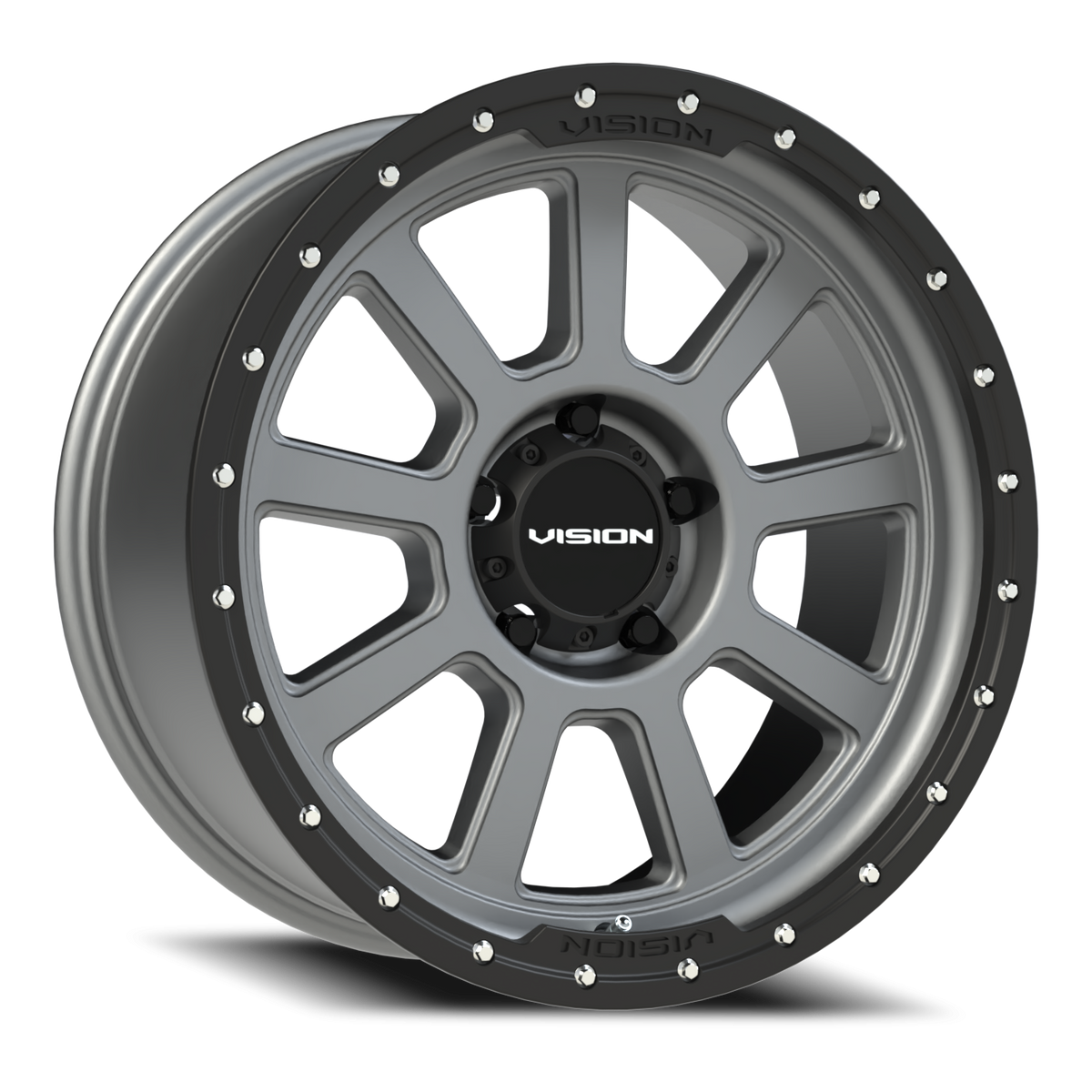 Vision Wheel 350 Satin Grey 20x9 -12 5x139.7mm 108mm - Wheelwiz
