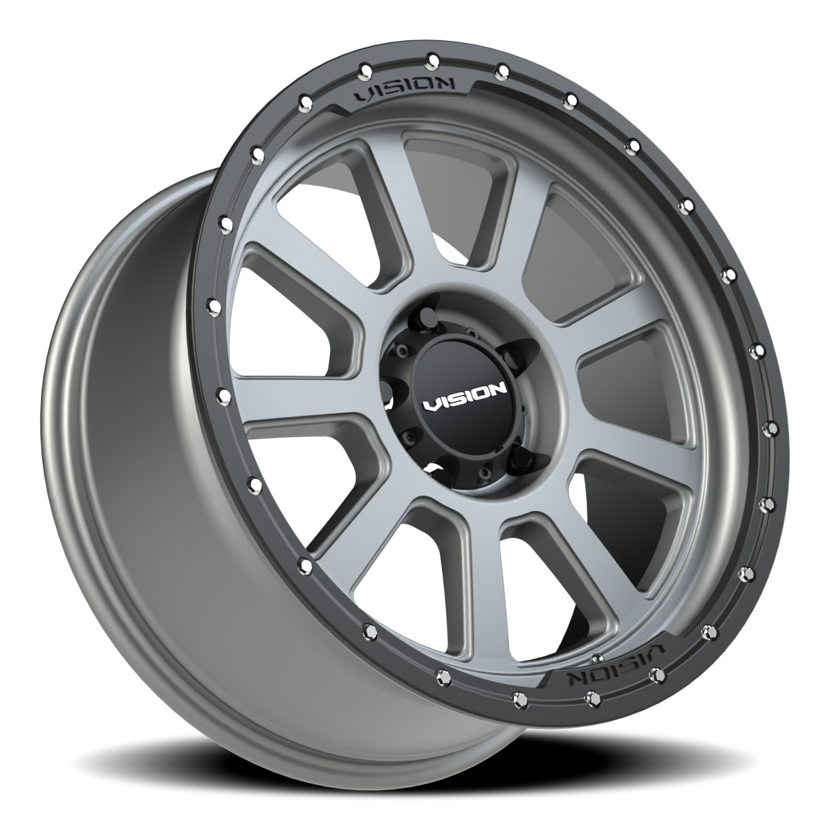 Vision Wheel 350 Satin Grey 20x9 +12 5x139.7mm 108mm - Wheelwiz