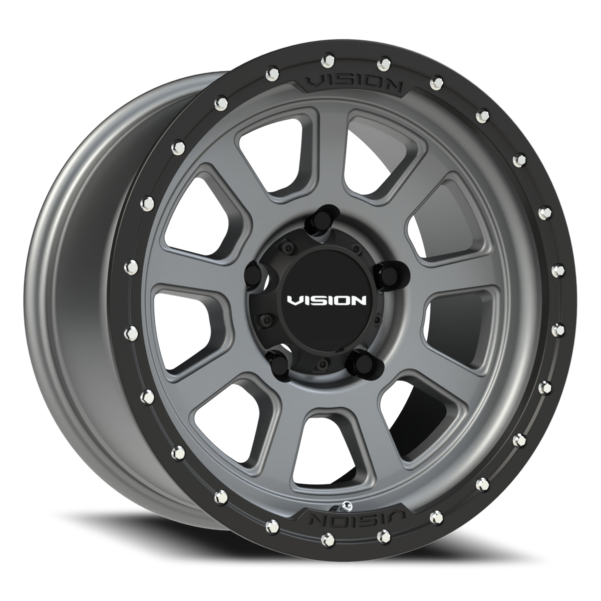 Vision Wheel 350 Satin Grey 17x9 -12 5x139.7mm 108mm - Wheelwiz