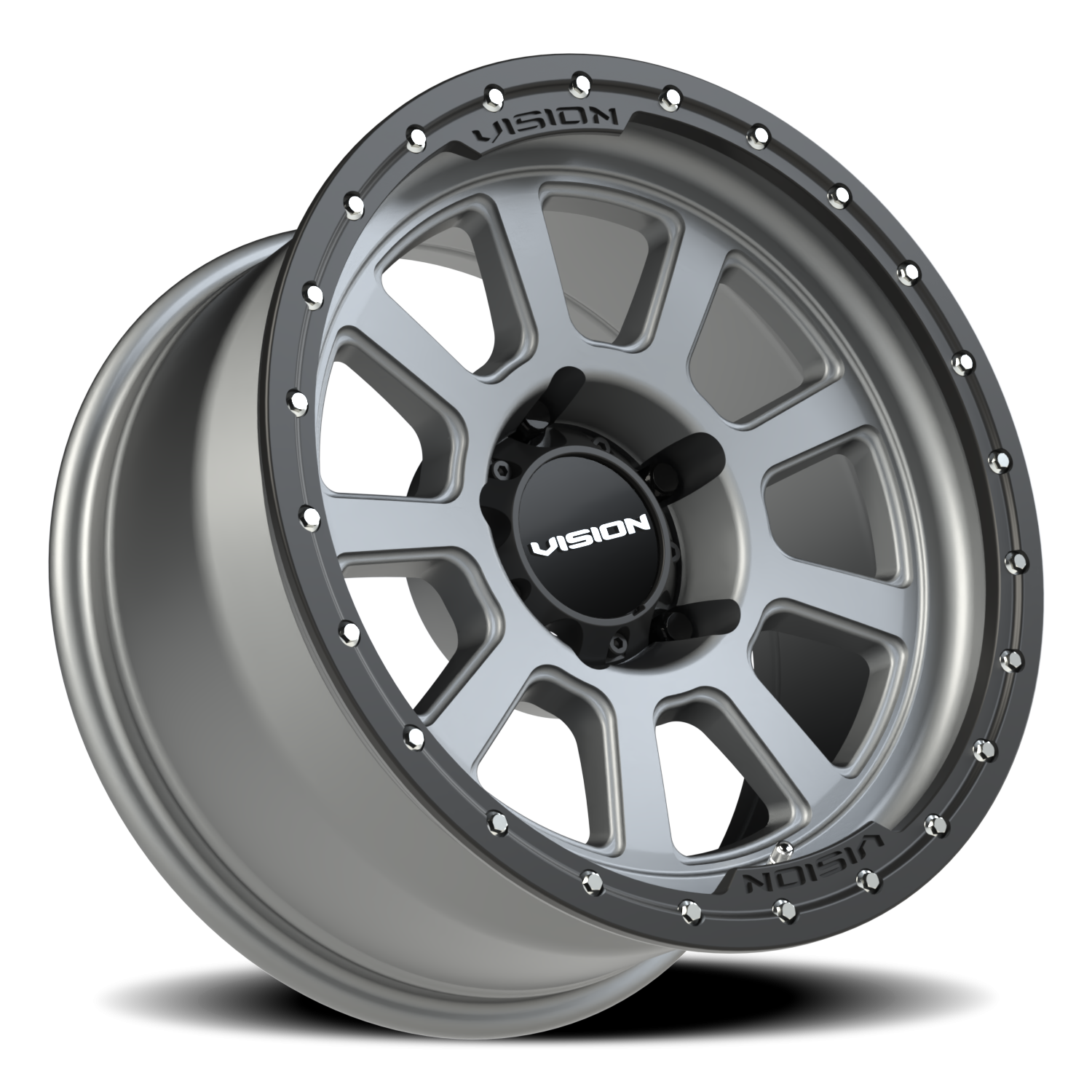 Vision Wheel 350 Satin Grey 18x9 +12 5x150mm 110.2mm - Wheelwiz