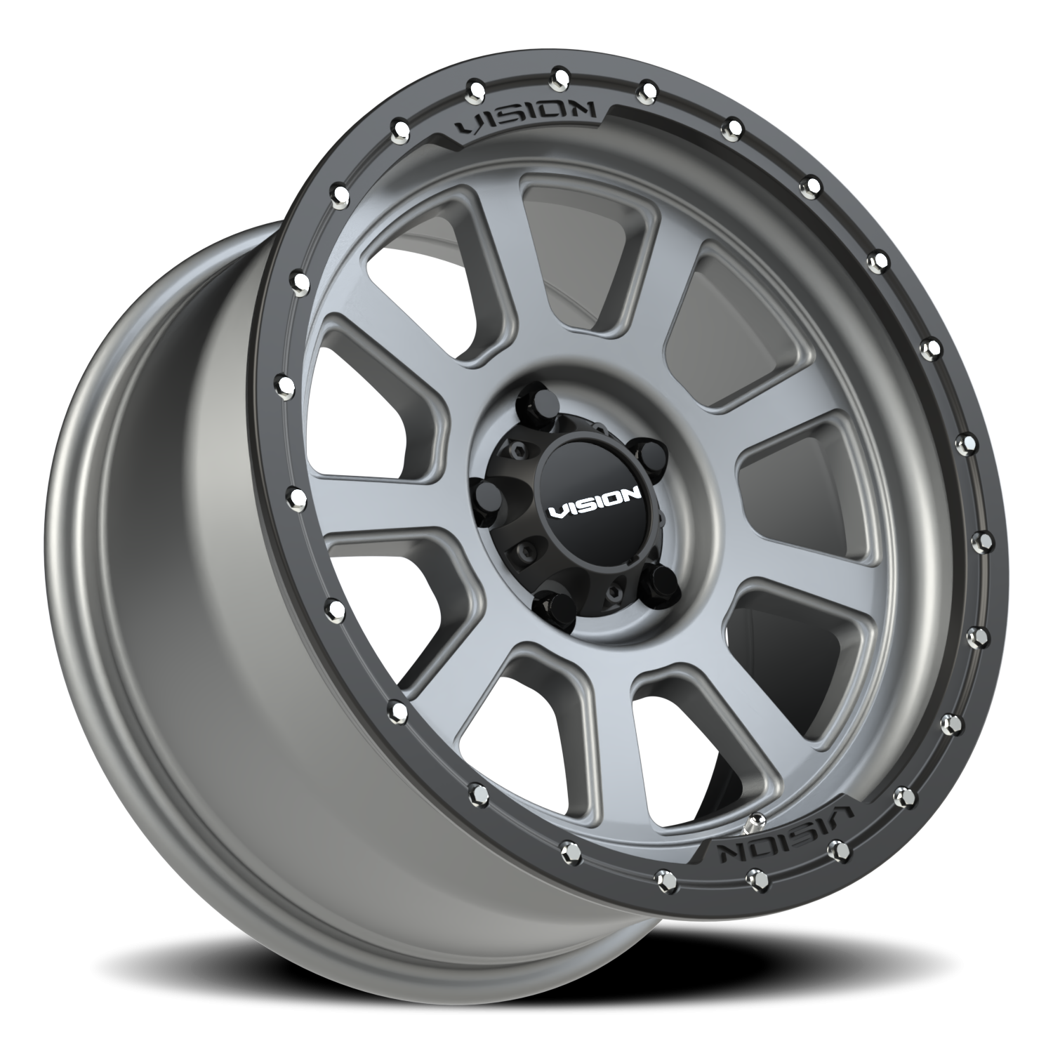 Vision Wheel 350 Satin Grey 18x9 -12 5x127mm 78.1mm - Wheelwiz