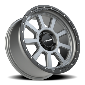 Vision Wheel 350 Satin Grey 20x9 +12 6x139.7mm 106.2mm - Wheelwiz