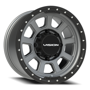 Vision Wheel 350 Satin Grey 18x9 -12 8x165.1mm 125.2mm - Wheelwiz